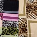 Leopardenmuster Spleißen gedruckt 100% Rayon -Stoff gedruckt